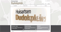 Desktop Screenshot of huisartsendudokplein.nl