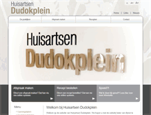 Tablet Screenshot of huisartsendudokplein.nl